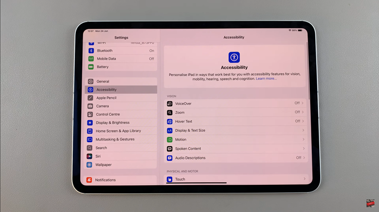 How To Turn ON Touch Accommodation On iPad