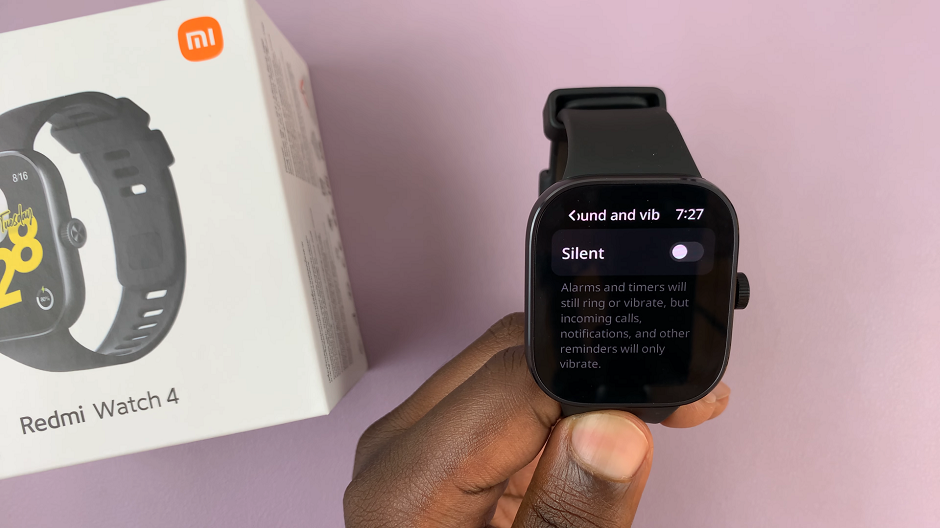 How To Put Redmi Watch 4 In Silent Mode