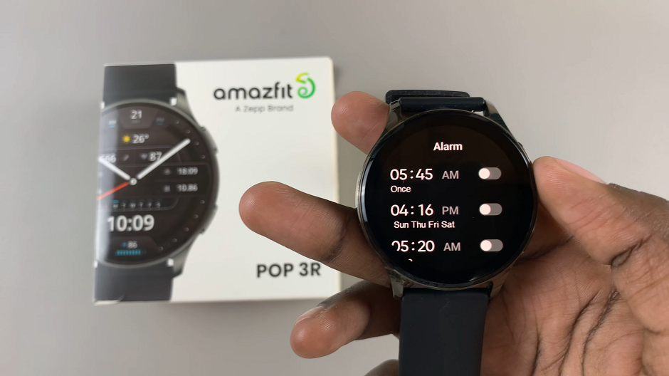How To Turn Off Alarm On Amazfit Pop 3R