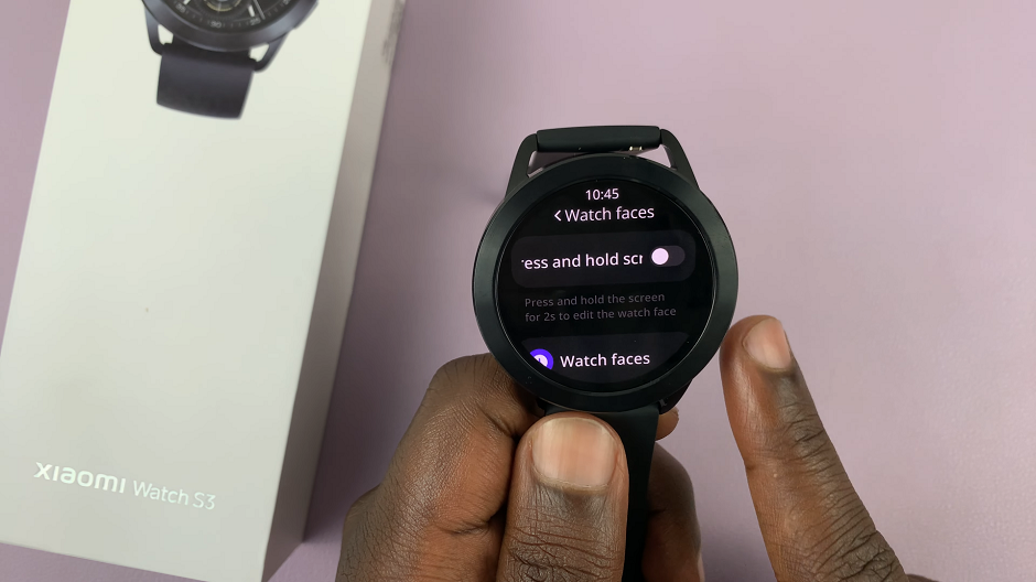 Disable 'Press & Hold' To Change Watch Face On Xiaomi Watch S3
