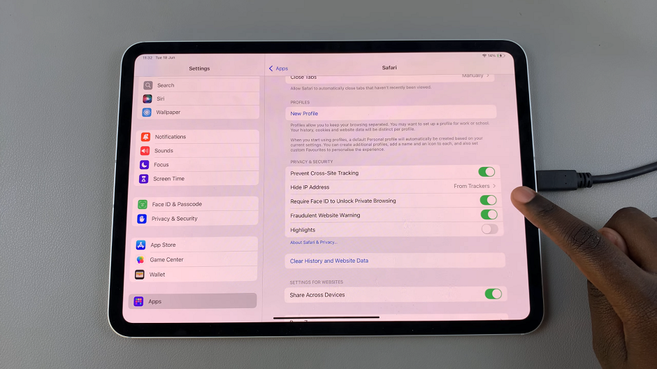 How To Disable Face ID For Private Browsing On iPad