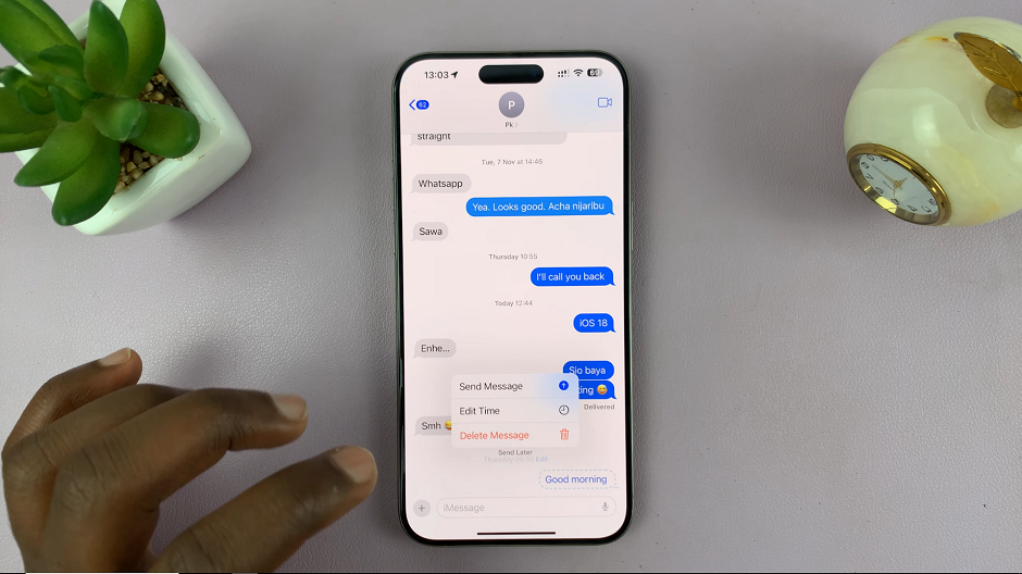 How To Schedule Messages In iOS 18