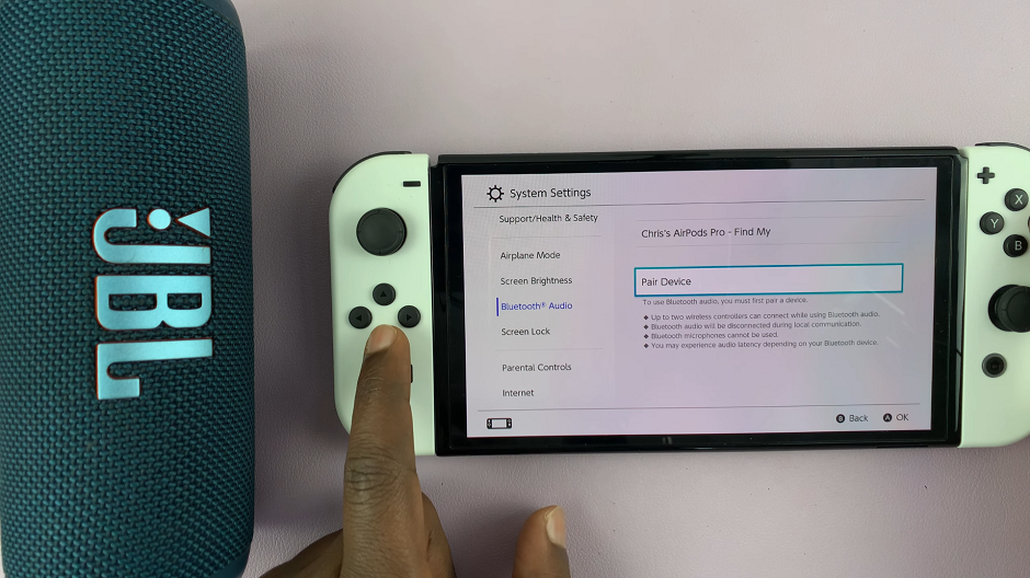 How To Connect Bluetooth Speaker To Nintendo Switch
