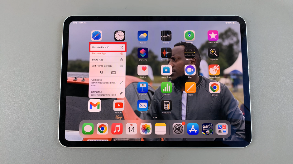 How To Lock Apps With Face ID/Fingerprint In iOS 18 (iPad)