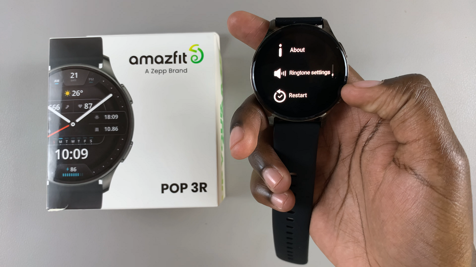 How To Restart Amazfit Pop 3R