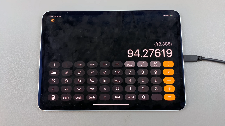 How To Calculate Square Root On iPad Calculator