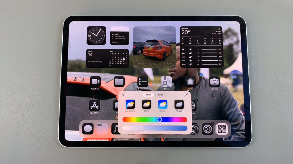 How To Match App Icon Colors With Wallpaper In iOS 18 (iPad)