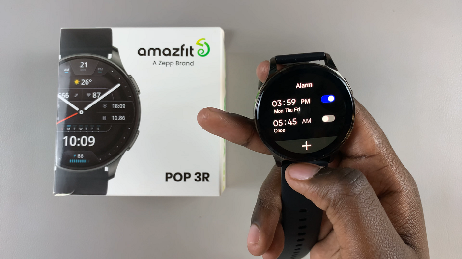 How To Set Alarm On Amazfit Pop 3R