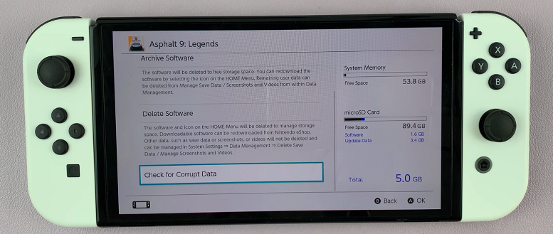 Check Nintendo Switch Games For Corrupted Data