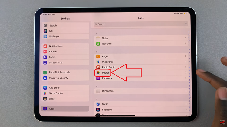 Disable Face ID In Photos App On iPad