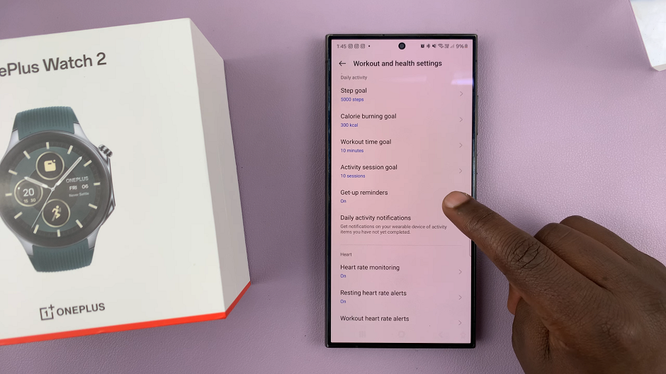 How To Enable/Disable 'Get Up Reminders' On OnePlus Watch 2