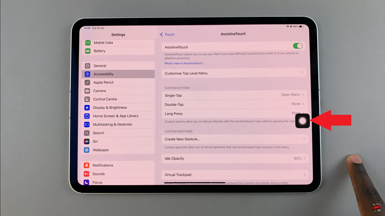 How To Add Floating Home Button (Using Assistive Touch) On iPad