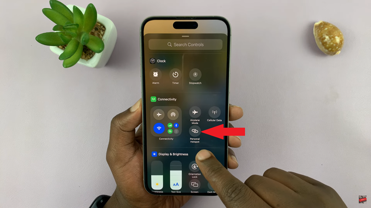 How To Add Hotspot Icon In Control Center On iOS 18 (iPhone)