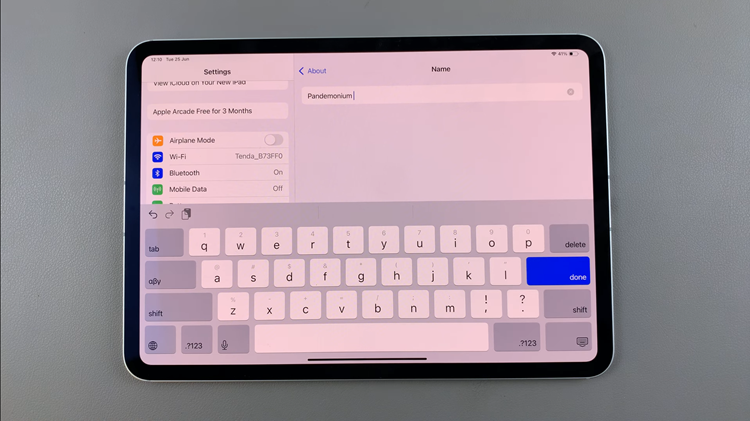 How To Change Bluetooth Name Of iPad