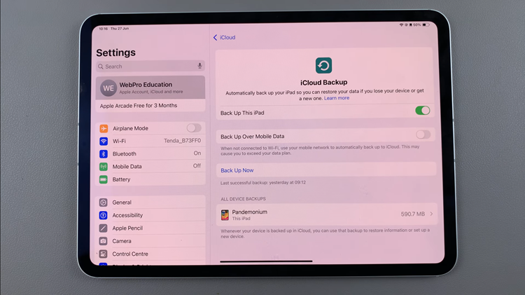 How To Disable iCloud Backup On iPad