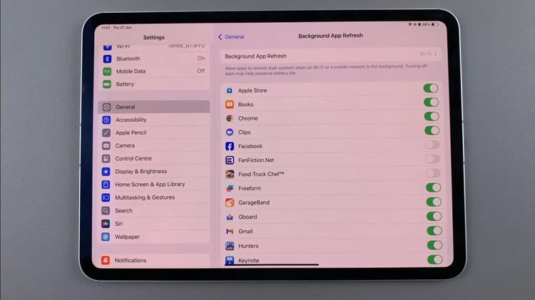 How To Enable & Disable 'Background App Refresh' For Apps On iPad