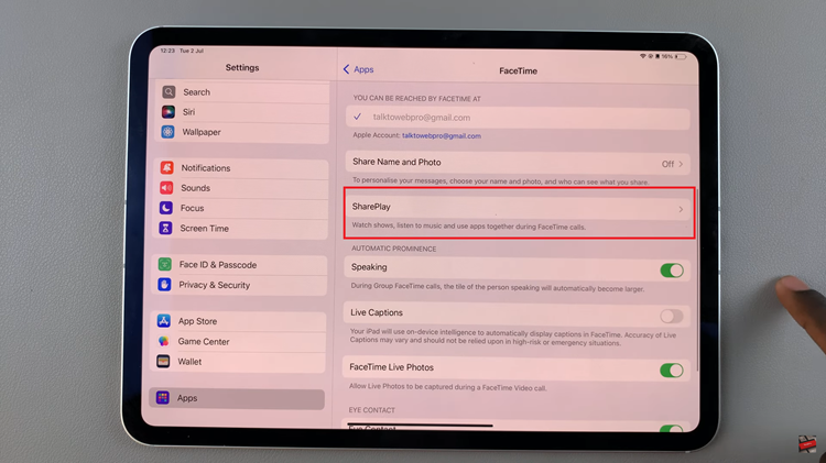 How To Enable & Disable SharePlay On iPad