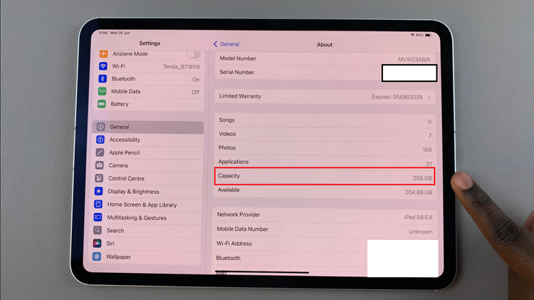 How To Find Out Storage Capacity On iPad