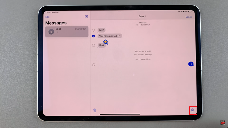 How To Forward Text Messages On iPad