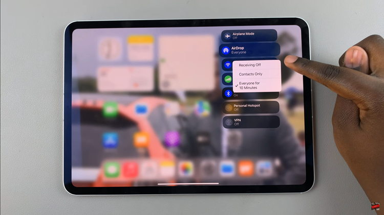 How To Turn ON & OFF Airdrop On iPad