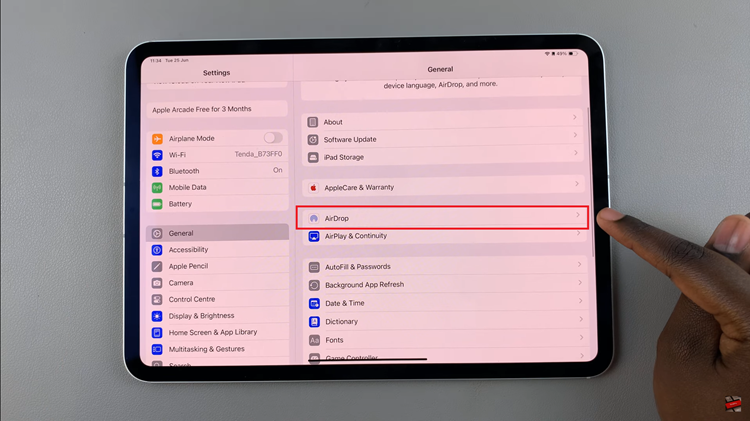 How To Turn ON & OFF Airdrop On iPad