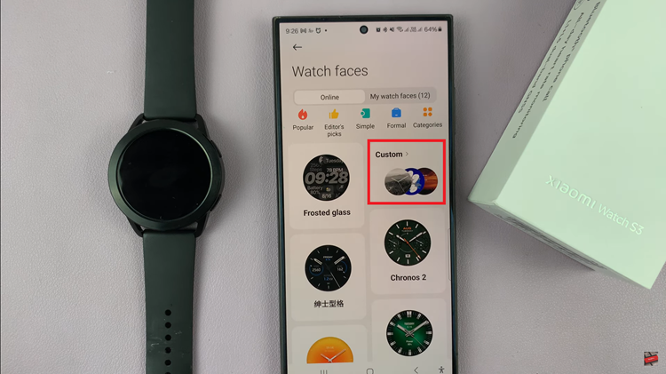 Cómo usar una foto personalizada como esfera del reloj en Xiaomi Watch S3