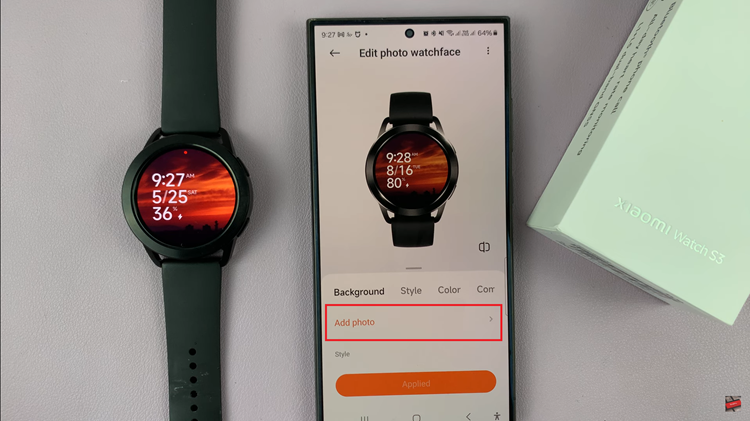 Cómo usar una foto personalizada como esfera del reloj en Xiaomi Watch S3