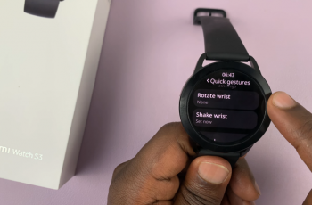 How To Use Gestures On Xiaomi Watch S3
