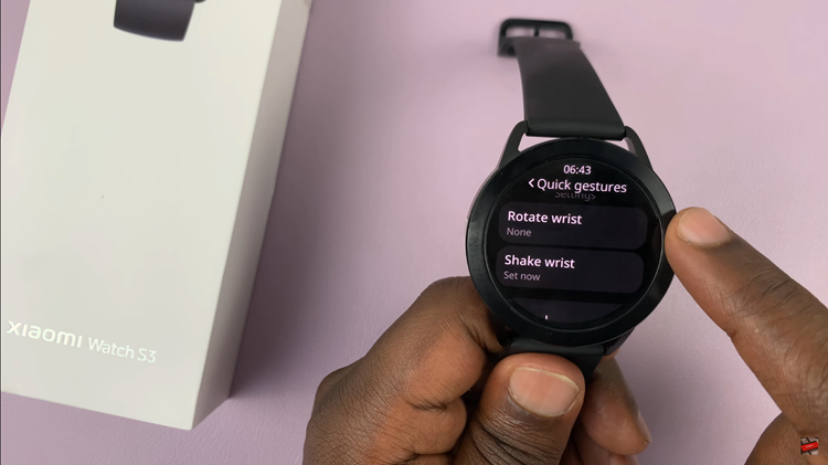 Cómo usar gestos en Xiaomi Watch S3