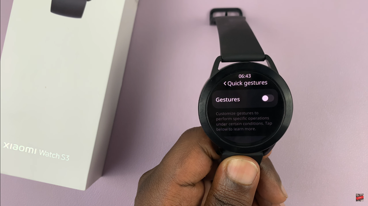 Cómo usar gestos en Xiaomi Watch S3