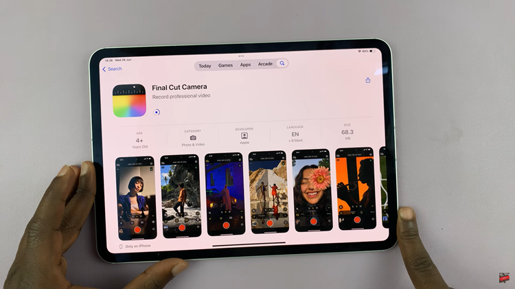 Install Final Cut Camera App On iPad