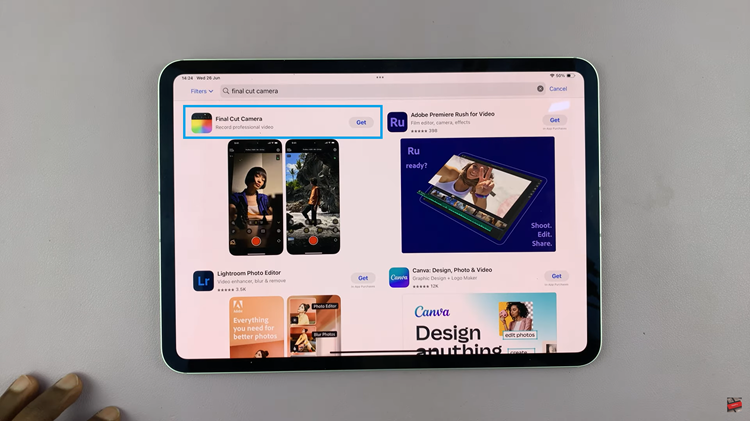 Install Final Cut Camera App On iPad