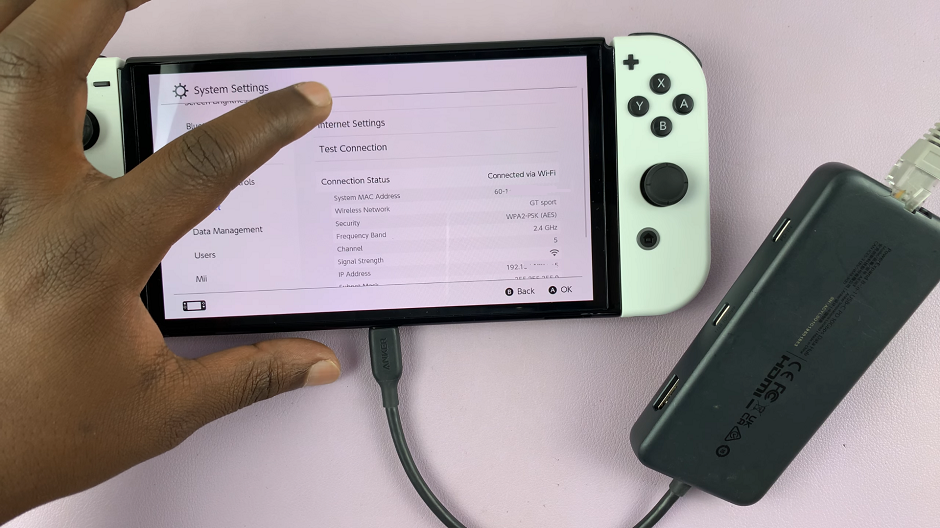 How To Connect Wired Internet (Ethernet Cable) To Nintendo Switch Without Dock