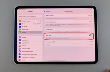 How To Limit Charging To 80% On iPad