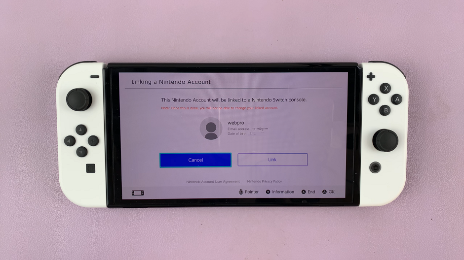 Link Nintendo Account To Nintendo Switch User Account