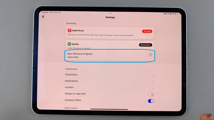 How To Link Shazam To Spotify On iPad