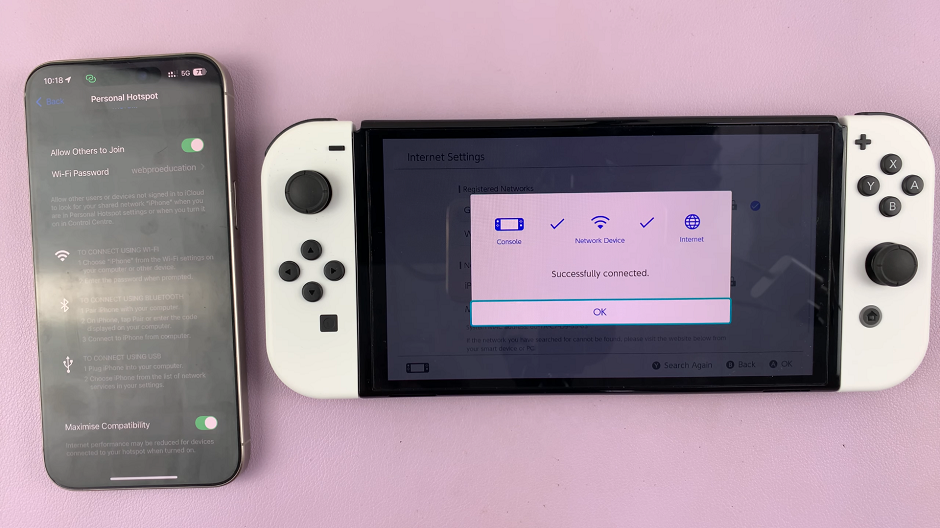 Connect Nintendo Switch To Mobile Hotspot