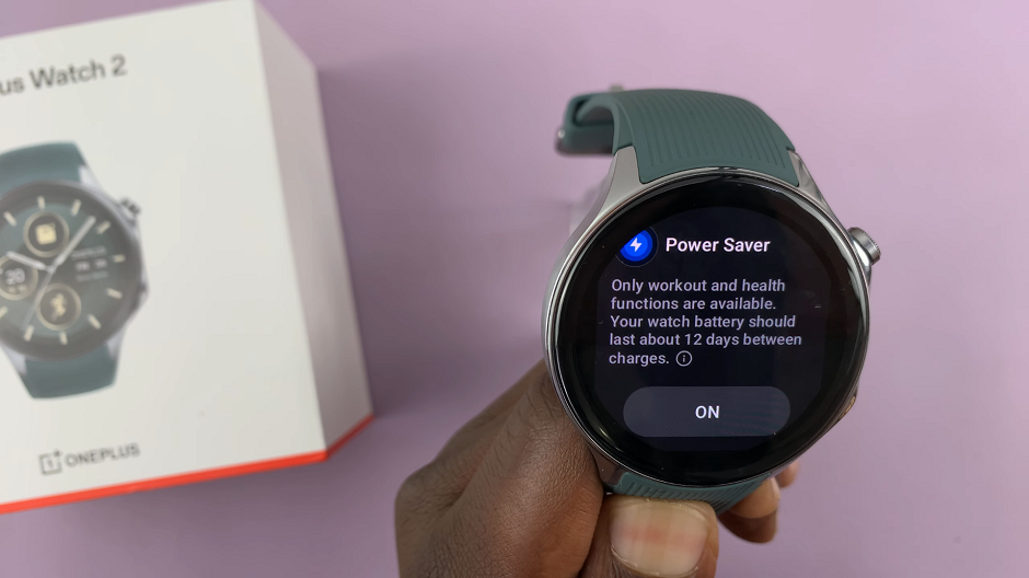 Enable Power Saving Mode On OnePlus Watch 2