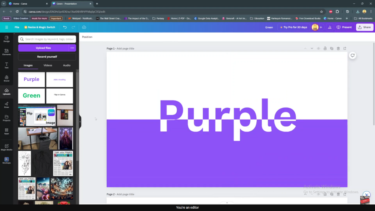  Create a Split Color Text Effect in Canva