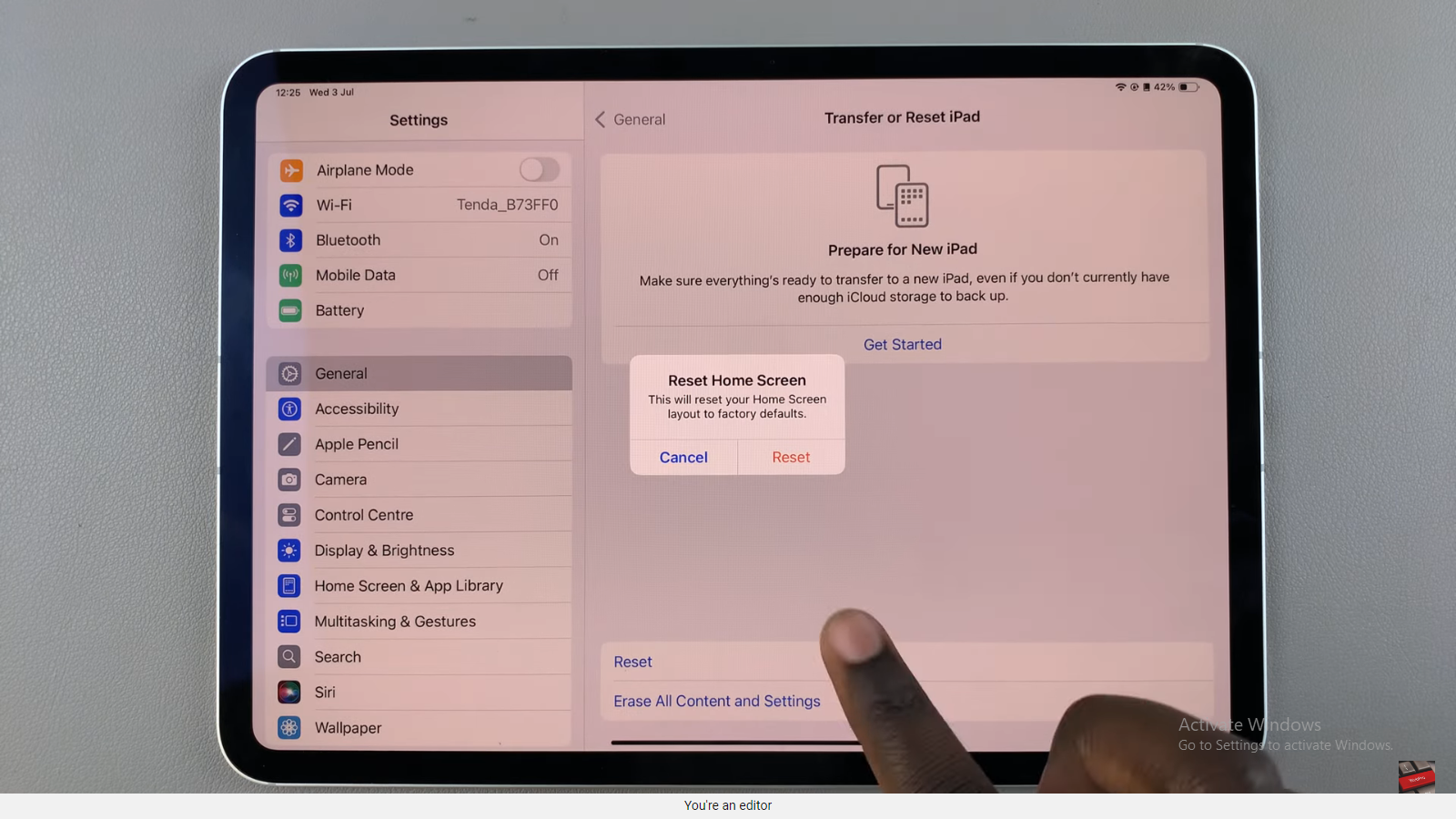 How To Reset To Home Screen On iPad