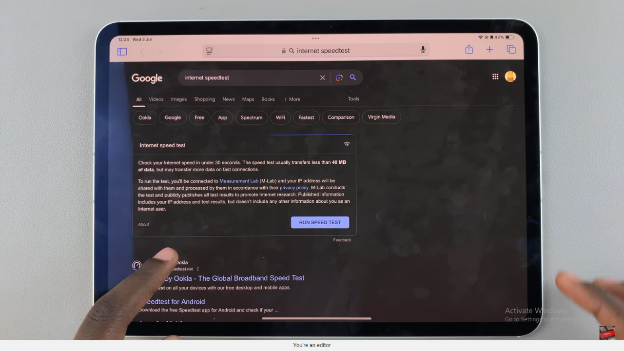  Do Internet Speed Tests On An Ipad