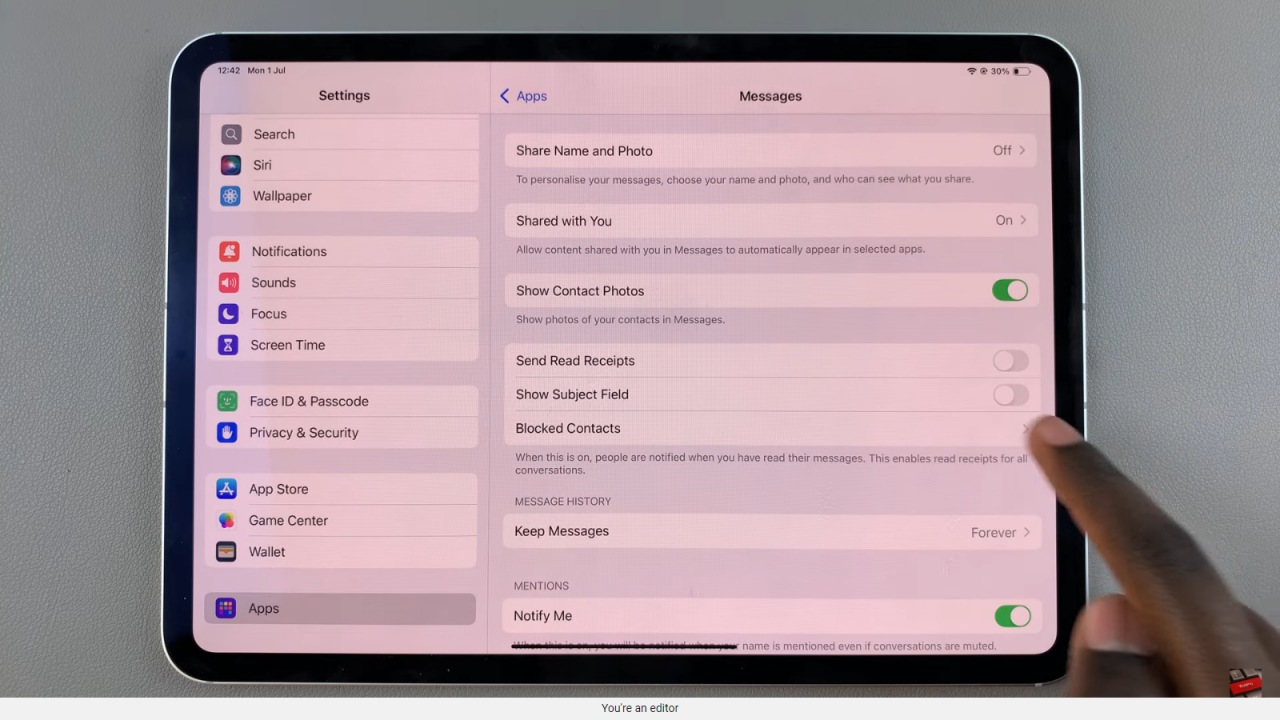 See ALL Blocked Contacts On iPad