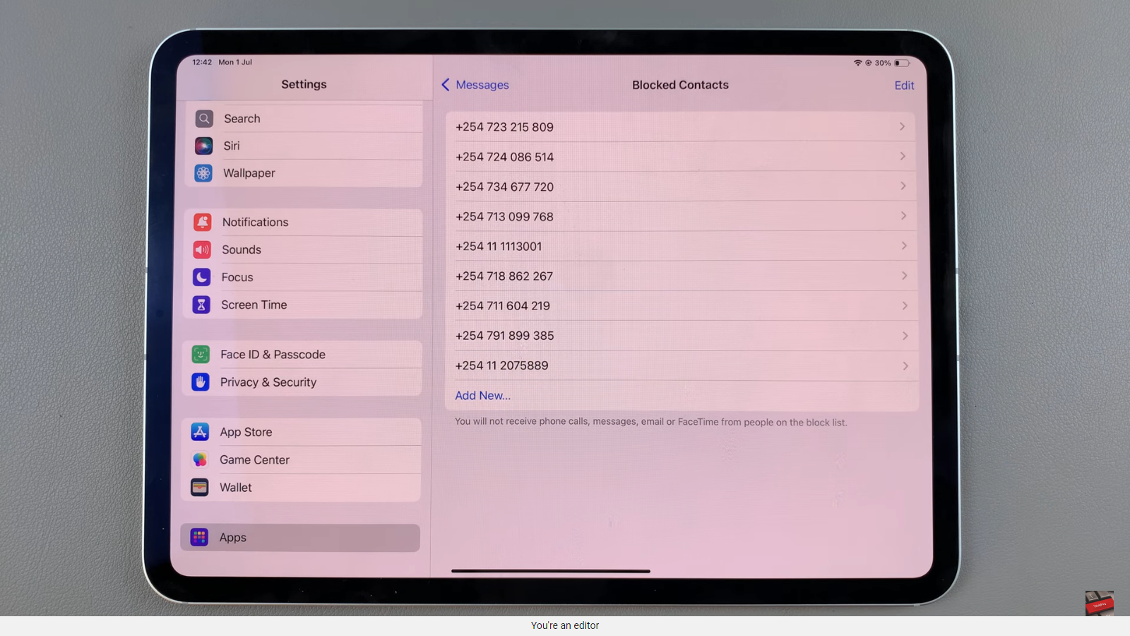 How To See ALL Blocked Contacts On iPad