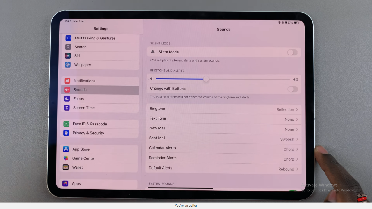  Increase The Keyboard Click Volume On An iPad