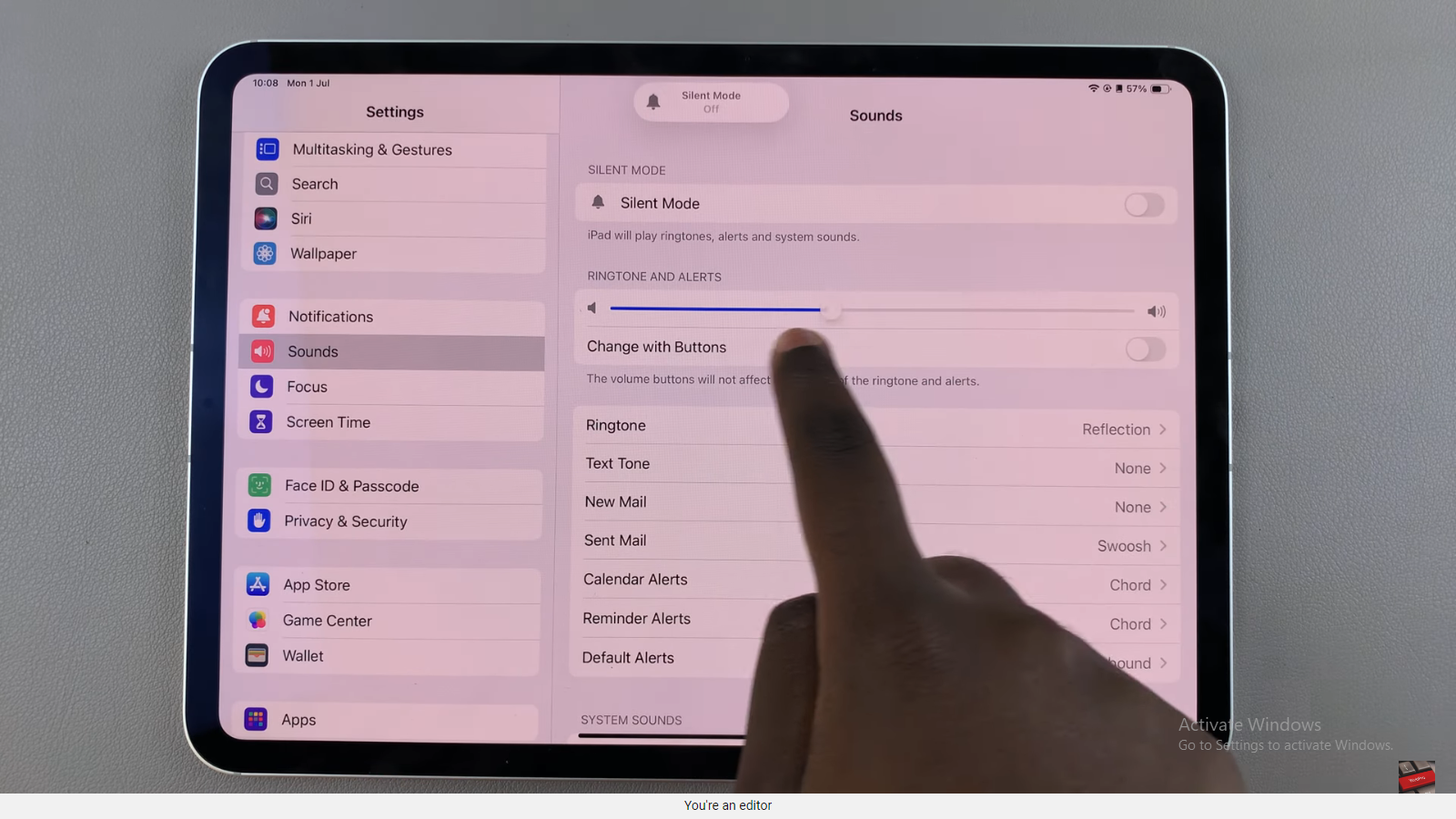 How To Increase The Keyboard Click Volume On An iPad