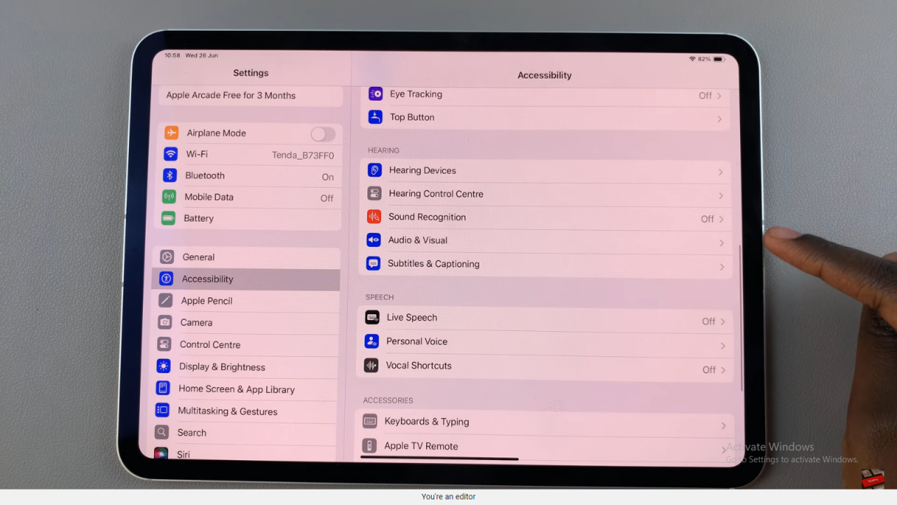 Enable Mono Audio Disable Surround Audio On An iPad