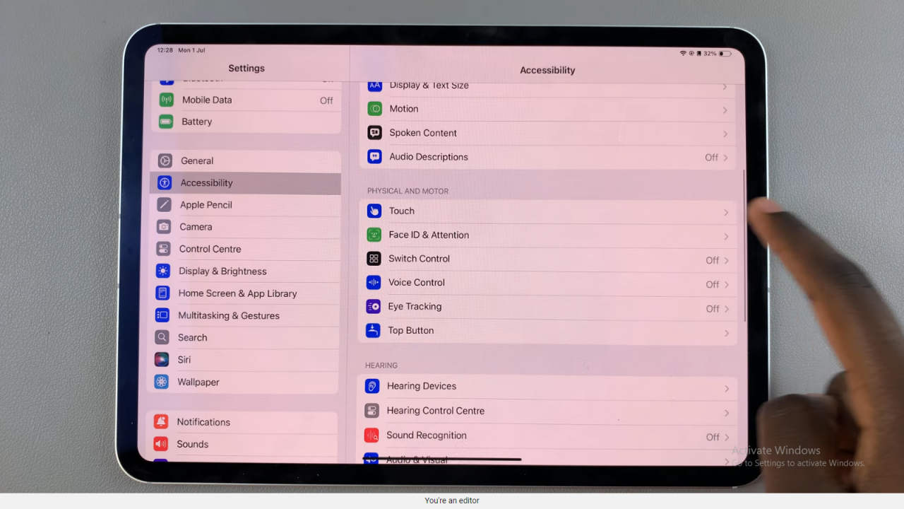  Disable 'Shake To Undo' Feature On An iPad