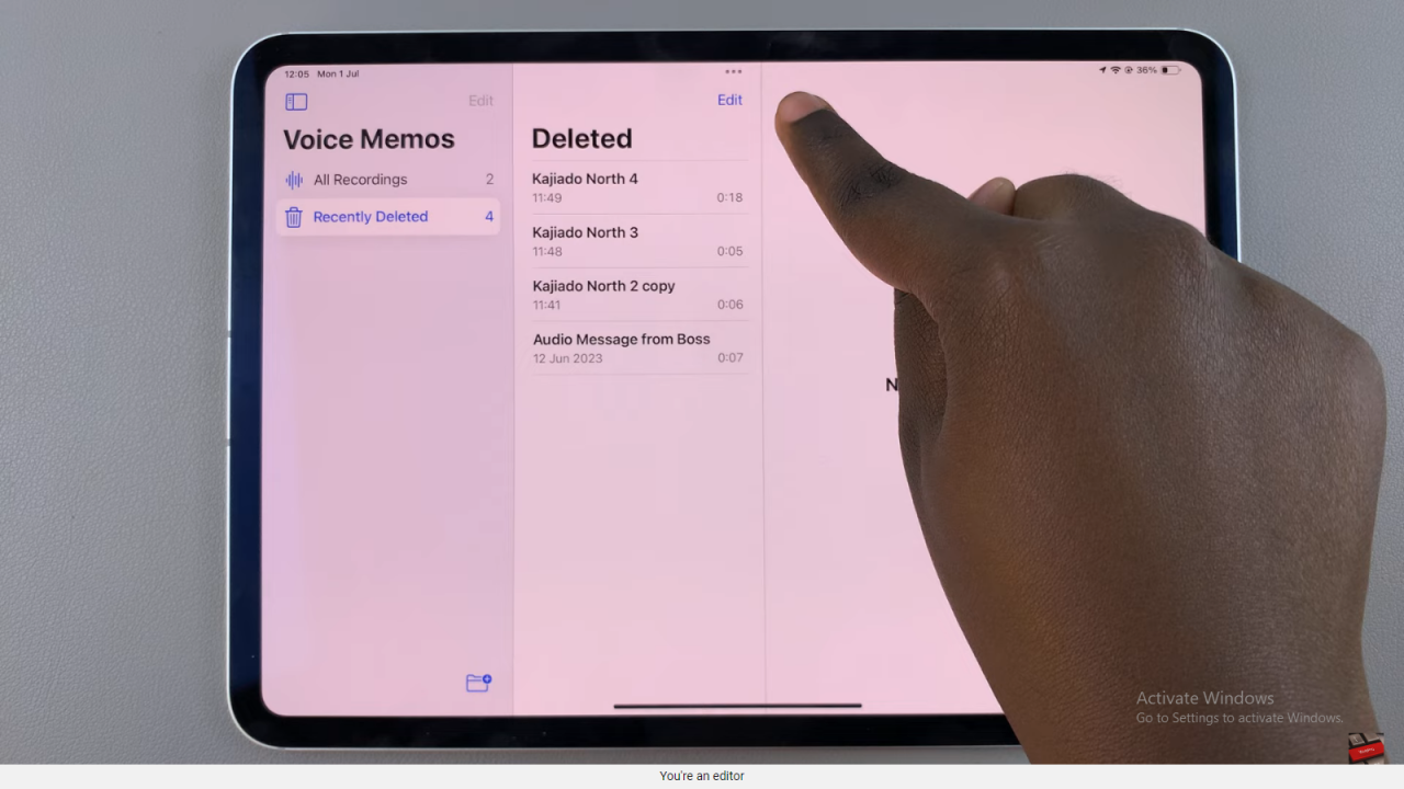 Recover Deleted Voice Memos On iPad