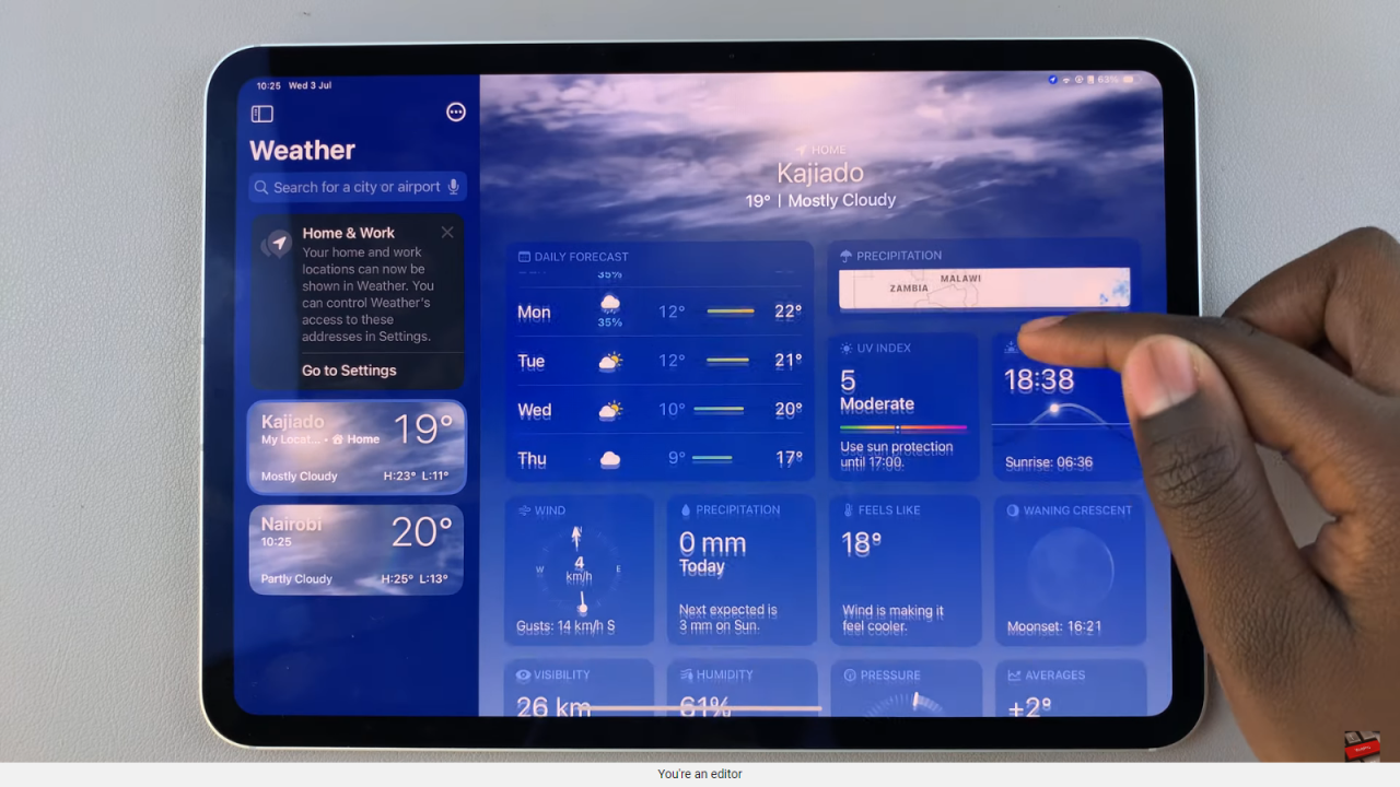 Get Weather Alerts On iPad