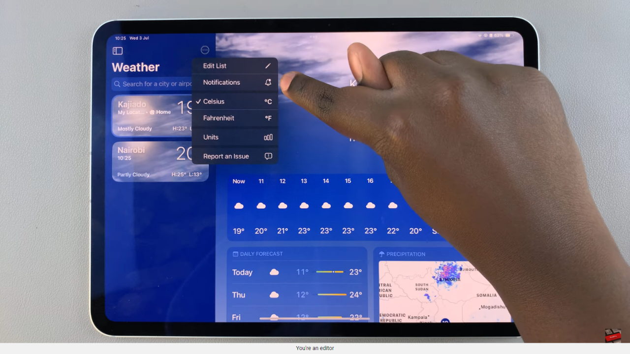 Get Weather Alerts On iPad